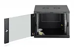 Digitus Szafa sieciowa wisząca Dynamic 19" 9U rack 474x600x600mm, drzwi szyba, czarna, niezłożona, 60kg