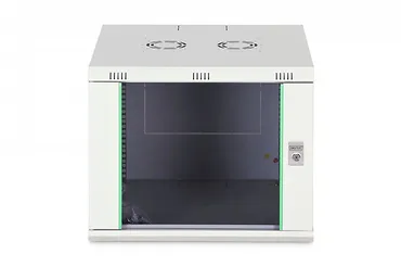 Digitus Szafa sieciowa wisząca Dynamic 19" 9U rack 474x600x600mm, drzwi szyba, szara, niezłożona, 60kg