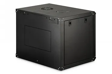 Digitus Szafa sieciowa wisząca Dynamic 19" 9U rack 474x600x450mm, drzwi szyba, czarna, niezłożona, 60kg