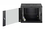 Digitus Szafa sieciowa wisząca Dynamic 19" 9U rack 474x600x450mm, drzwi szyba, czarna, niezłożona, 60kg