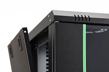 Digitus Szafa sieciowa wisząca Dynamic 19" 9U rack 474x600x450mm, drzwi szyba, czarna, niezłożona, 60kg