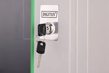 Digitus Szafa sieciowa wisząca Dynamic 19" 9U rack 474x600x450mm, drzwi szyba, szara, niezłożona, 60kg