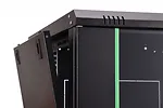 Digitus Szafa sieciowa wisząca Dynamic 19" 7U rack 385x600x600mm, drzwi szyba, czarna, niezłożona, 60kg