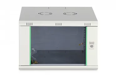 Digitus Szafa sieciowa wisząca Dynamic 19" 7U rack 385x600x600mm, drzwi szyba, szara, niezłożona, 60kg