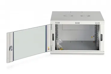 Digitus Szafa sieciowa wisząca Dynamic 19" 7U rack 385x600x600mm, drzwi szyba, szara, niezłożona, 60kg