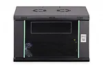 Digitus Szafa sieciowa wisząca Dynamic 19" 7U rack 385x600x450mm, drzwi szyba, czarna, niezłożona, 60kg