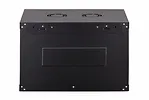 Digitus Szafa sieciowa wisząca Dynamic 19" 7U rack 385x600x450mm, drzwi szyba, czarna, niezłożona, 60kg