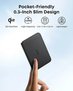 Anker PowerBank Nano 5k mAh slim czarny