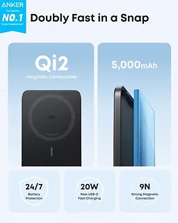 Anker PowerBank Nano 5k mAh slim czarny