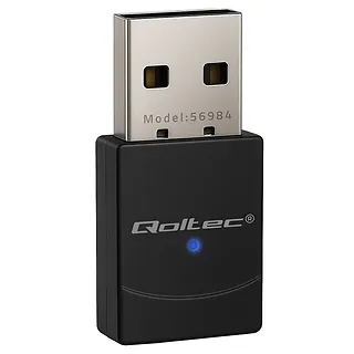 Qoltec Bezprzewodowy mini Adapter Wi-Fi 6 | Standard AX | Bluetooth 5.4 | USB | 900Mbps