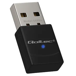 Qoltec Bezprzewodowy mini Adapter Wi-Fi 6 | Standard AX | Bluetooth 5.4 | USB | 900Mbps