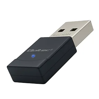 Qoltec Bezprzewodowy mini Adapter Wi-Fi 6 | Standard AX | Bluetooth 5.4 | USB | 900Mbps