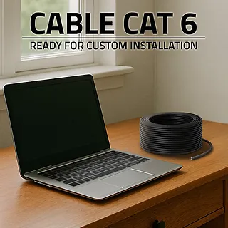 Qoltec Kabel patchcord sieciowy skrętka UTP | CAT6 | High speed 1Gb/s | LAN | 50m | Czarny