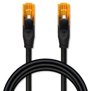 Qoltec Kabel patchcord UTP | kat.6 | 2 x RJ-45 | High speed 1Gb/s |     Pozłacane styki | 15m | Czarny
