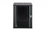 Digitus Szafa sieciowa wisząca Dynamic 19" 16U rack 785x600x450mm, drzwi szyba, czarna, niezłożona, 60kg