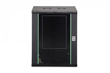 Digitus Szafa sieciowa wisząca Dynamic 19" 16U rack 785x600x450mm, drzwi szyba, czarna, niezłożona, 60kg