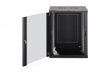 Digitus Szafa sieciowa wisząca Dynamic 19" 16U rack 785x600x450mm, drzwi szyba, czarna, niezłożona, 60kg