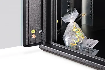 Digitus Szafa sieciowa wisząca Dynamic 19" 16U rack 785x600x450mm, drzwi szyba, czarna, niezłożona, 60kg