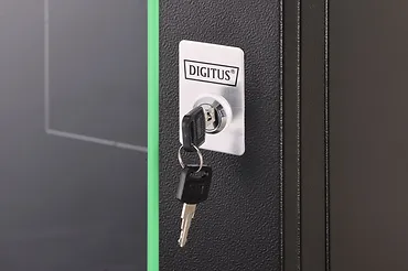 Digitus Szafa sieciowa wisząca Dynamic 19" 16U rack 785x600x450mm, drzwi szyba, czarna, niezłożona, 60kg