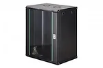 Digitus Szafa sieciowa wisząca Dynamic 19" 16U rack 785x600x450mm, drzwi szyba, czarna, niezłożona, 60kg