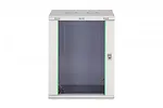 Digitus Szafa sieciowa wisząca Dynamic 19" 16U rack 785x600x450mm, drzwi szyba, szara, niezłożona, 60kg