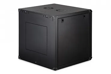 Digitus Szafa sieciowa wisząca Dynamic 19" 12U rack 607x600x600mm, drzwi szyba, czarna, niezłożona, 60kg