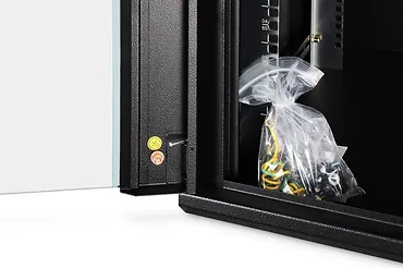 Digitus Szafa sieciowa wisząca Dynamic 19" 12U rack 607x600x600mm, drzwi szyba, czarna, niezłożona, 60kg