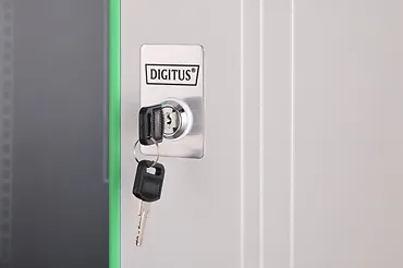 Digitus Szafa sieciowa wisząca Dynamic 19" 12U rack 607x600x600mm, drzwi szyba, szara, niezłożona, 60kg