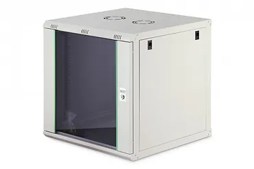 Digitus Szafa sieciowa wisząca Dynamic 19" 12U rack 607x600x600mm, drzwi szyba, szara, niezłożona, 60kg