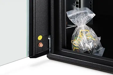 Digitus Szafa sieciowa wisząca Dynamic 19" 12U rack 607x600x450mm, drzwi szyba, czarna, niezłożona, 60kg