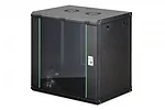 Digitus Szafa sieciowa wisząca Dynamic 19" 12U rack 607x600x450mm, drzwi szyba, czarna, niezłożona, 60kg