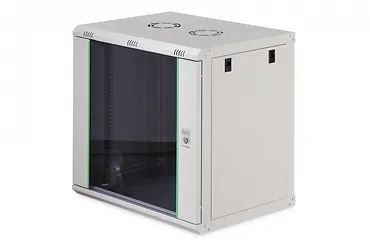Digitus Szafa sieciowa wisząca Dynamic 19" 12U rack 607x600x450mm, drzwi szyba, szara, niezłożona, 60kg