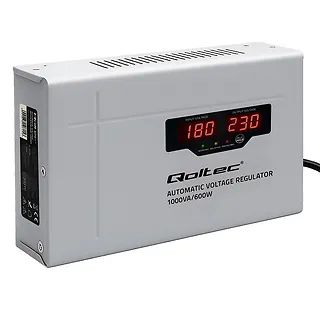 Qoltec Automatyczny stabilizator napięcia AVR 1000VA 3% | Compact |     Toroidalny transformator