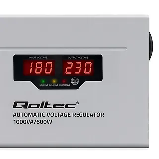 Qoltec Automatyczny stabilizator napięcia AVR 1000VA 3% | Compact |     Toroidalny transformator