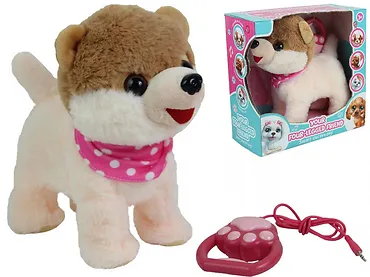 Madej Maskotka interaktywna Piesek chodzący na smyczy