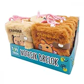 Stnux Brelok notesik Kapibara display mix 12 sztuk