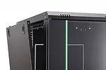 Digitus Szafa sieciowa wisząca Dynamic 19" 16U rack 785x600x600mm, drzwi szyba, czarny, niezłożona, 60kg