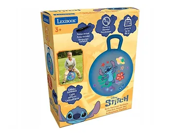Lexibook Piłka do skakania Disney Stitch 45 cm