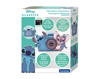Lexibook Dziecięcy aparat fotograficzny i kamera z obudową Disney Stitch