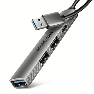 AXAGON HUE-STA HUB 4-portowy 1x USB-A 5Gbps, 2x USB2.0 + 1x USB-C 2.0, 12cm kabel USB-A