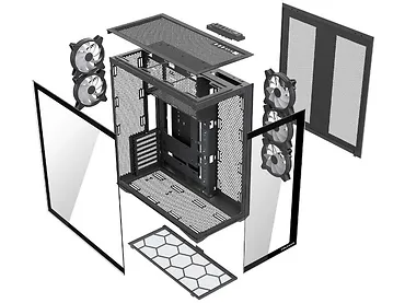Obudowa Modecom Volcano Space XL 5F ARGB - Czarna
