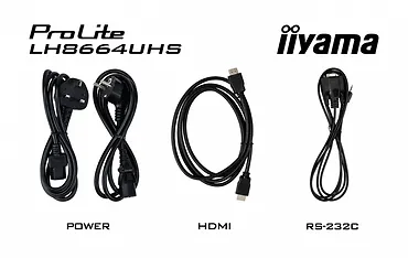 IIYAMA Monitor 86 cali LH8664UHS-B3AG 24/7,IPS,ANDROID 14,4K,2xHDMI,RJ45,    2xUSB,WiF,iUSB-C(DP-Alt),2x16W, iiSignage? (CMS), iiControl (DMS),iiShare,    ES