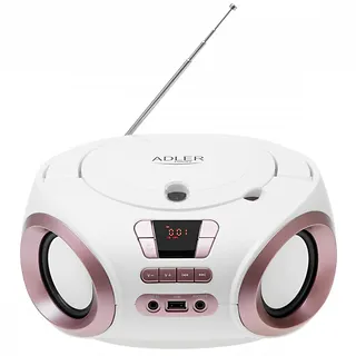 Adler Radio Boombox CD MP3 AD1181 biało-miedziany