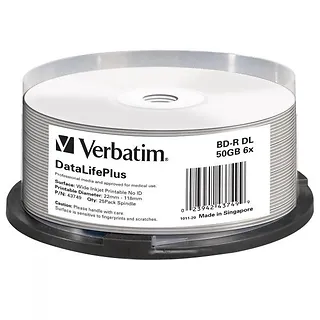 Verbatim BD-R DL 50 GB 43749 25-pack