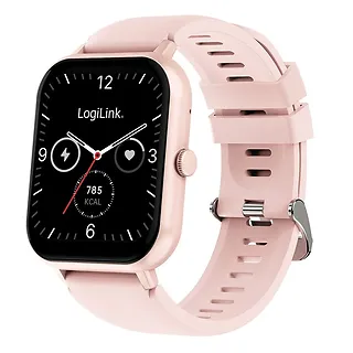 LogiLink Smartwatch LCD, BT5.2 IP68, r&oacute;żowy