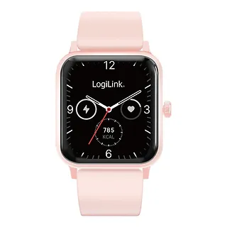 LogiLink Smartwatch LCD, BT5.2 IP68, r&oacute;żowy