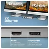 AXAGON HMC-CUB83X2 Wieloportovy hub USB 7in1, 10Gbps, 2x USB-A, 1x USB-C, 1x HDMI 4K/144Hz, DP 8K/30Hz, GLAN, PD 100W, 15cm USB-C kabel