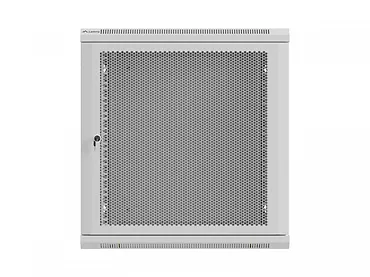 Lanberg Szafa instalacyjna rack wisząca 12U 600x600 szara drzwi perforowane (flat pack)