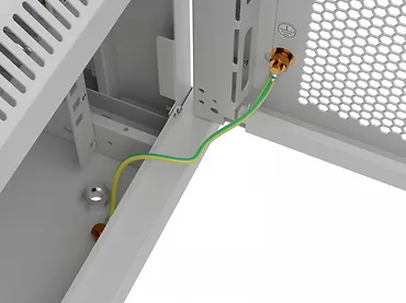 Lanberg Szafa instalacyjna rack wisząca 12U 600x600 szara drzwi perforowane (flat pack)