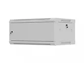 Lanberg Szafa instalacyjna rack wisząca 19 cali 4U 600x450 szara drzwi metalowe (flat pack)
